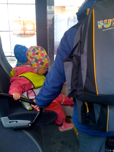 I'm going to miss seeing these little guys all decked out for the weather on the bus everyday.