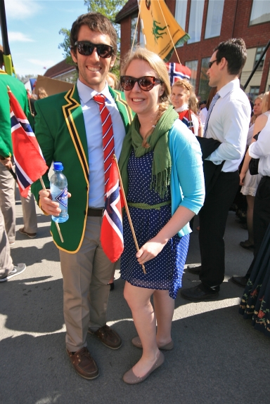 Trondheim Fulbright love, parade-style.
