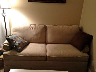 I bought furniture!  Like a grown-up!  (From a second-hand store, but still, it's a pretty grown-up thing to do).